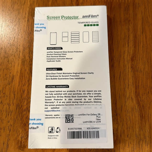 Samsung S8 screen protector NIB - Picture 2 of 3